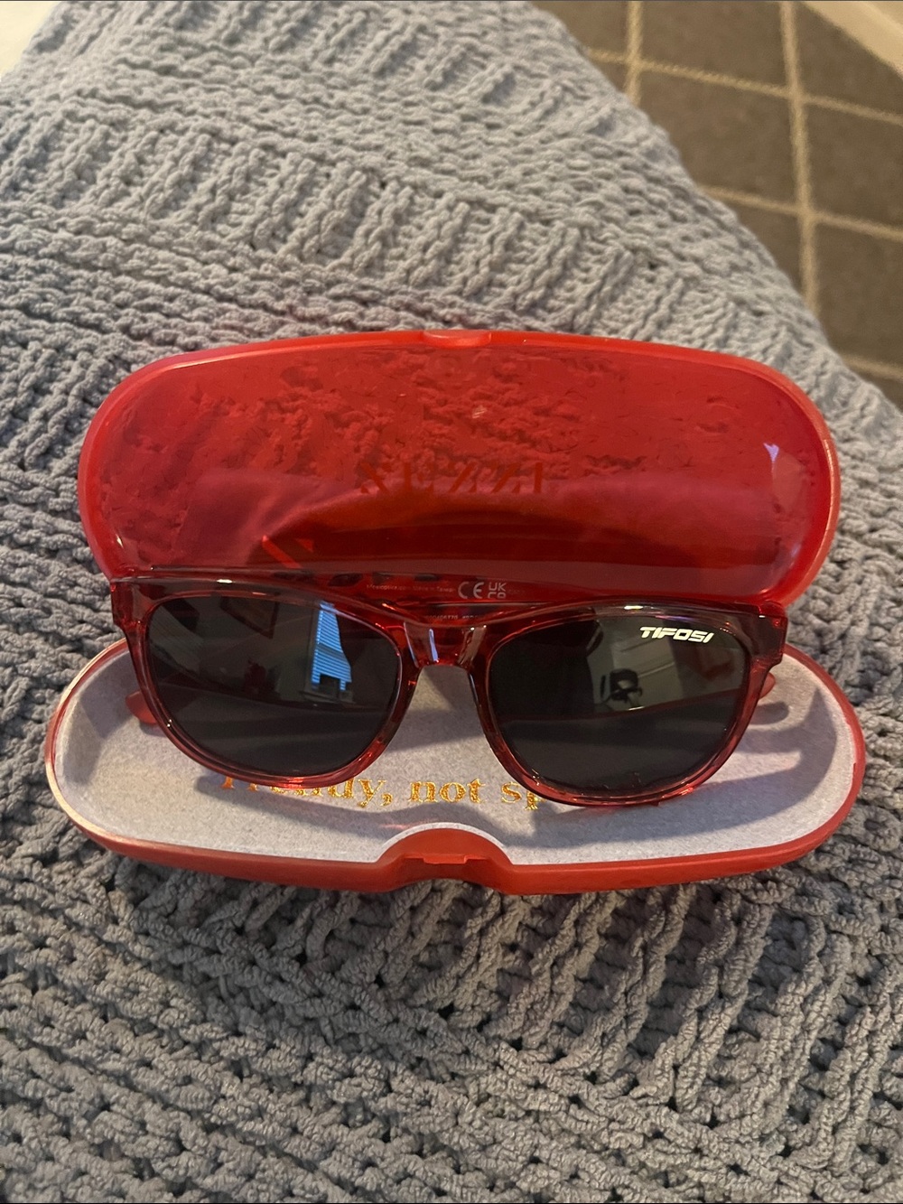Tifosi Optics:  Performance Red Frame Black Lens Women's Sunglasses